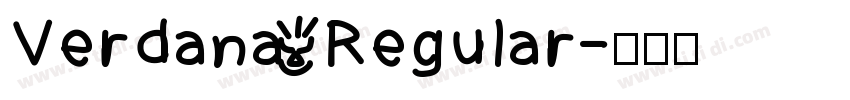 Verdana Regular字体转换